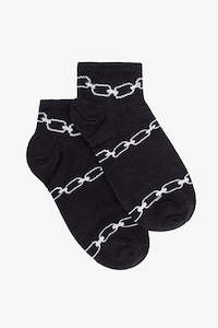 Gifts Under 50 00: Ankle Sock | Black Chain