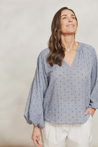 Eb Ive: Zephyr Blouse - Nevada