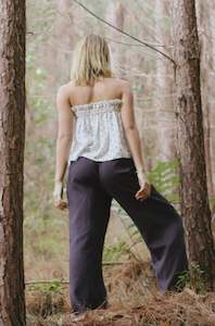 Lilly Pilly Collection: Oli Linen Pants - Black