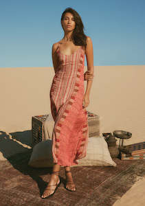 Online Sale: Yasmin Print Maxi Dress