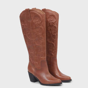 Footwear: Kathryn Wilson Harper Boot Tan - Calf