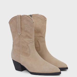 Footwear: Kathryn Wilson Quinn Boot Stone Suede