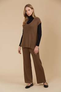 Tala Knit Vest - Toffee