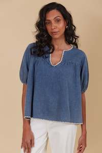 Isle Of Mine: Freya Top - Denim