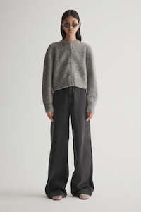 Knitwear 1: Elka Abigail Knit Cardigan Grey Marle