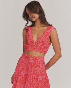 Charlie Holiday: Cheyenne Top - Tropical Floral