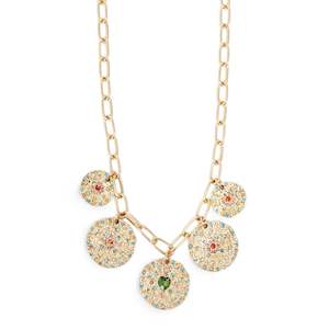 2018 1201 Vibrance Gold Charms Necklace