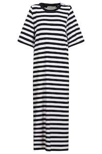 New Arrivals 1: Studio Stripe Tshirt Dress Ebony