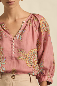 Zoe Kratzmann Tranquil Top Kgari Bloom