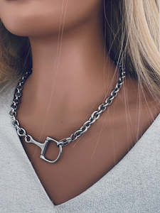 Gifts Under 100: Twigg Bayley Equine Necklace Silver Steel