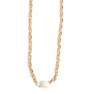 A C Oslo: 2018-1155 Raw Necklace Gold Pearl