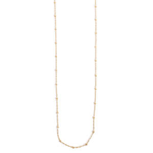 A C Oslo: 2047-0008 Pure Steel 14K Gold Necklace