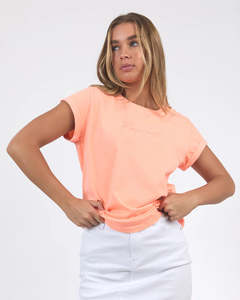 Tops 1: Foxwood Signature Tee Neon Peach