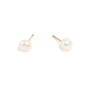 1047-0003 Steel 14K Gold Earring