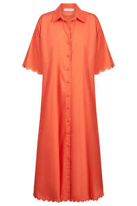 Haven Brasilia Shirt Dress Coral