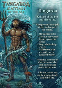 Kaitiaki Copy: Tangaroa - Image with Information - Poster