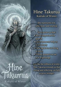 Hine Takurua - Image with Information - Poster
