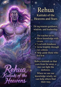 Kaitiaki Copy: Rehua - Image with Information - Poster