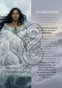 Kaitiaki Copy: Hinepūkohurangi - Image with Information - Poster