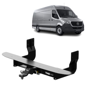 Towbar Only: TAG Heavy Duty Towbar & Direct Fit Wiring for Mercedes Benz Sprinter Van VS30 Wide Chassis (01/2019 - On)