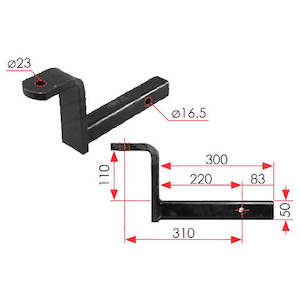 Tow Ball Mounts: Class 4 heavy duty, 4" drop/rise, 305mm long box, 1500kg towing capacity