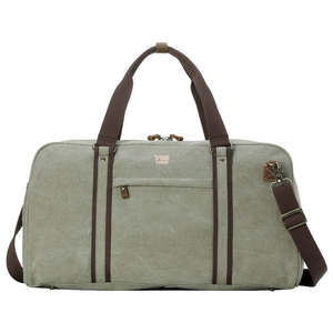 Packs: TOOP  Explorer holdall khaki brown trim