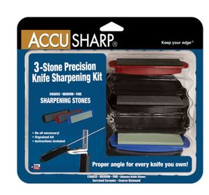 Knives: 3 STONE PRECISION KNIFE SHARPENING KIT