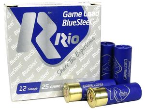 Rifle Ammo: RIO 12G BLUE STEEL #4 32GR  70mm
