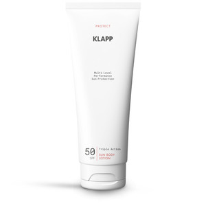 Products: Triple Action Sun Protection Lotion SPF 50 Klapp Skincare NZ