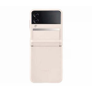 phone case: SAMSUNG LEATHER PEACH COVER FOR SAMSUNG FLIP 4 - NEW