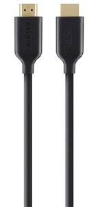 Home Office: BELKIN ESSENTIAL HIGH SPEED WITH ETHERNET HDMI CABLE 2M - BLACK - NEW