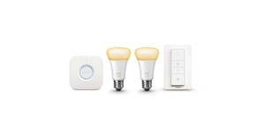Home Office: PHILIPS HUE WHITE AMBIANCE 9.5W STARTER KIT A60 E27 SCREW IN BULB – NEW