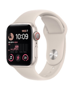 Other Accessories: Apple Watch SE Gen 2 GPS+Cell. 40MM - Starlight Alum. case w/Starlight Sport Band - Grade 2
