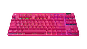 LOGITECH G PRO X TKL LIGHTSPEED GAMING KEYBOARD - MAGENTA - NEW