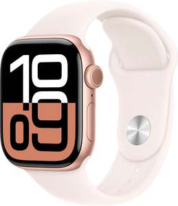 Other Accessories: APPLE WATCH SERIES 10 GPS + CELL 42MM-ROSE GOLD ALUMINIUM CASE+LIGHT BLUSH SPORT BAND S/M - GRADE 1
