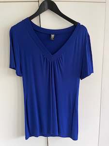 Products: Indigo V-neck tee
