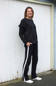 Sale: Relax pant - white stripe