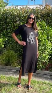 Sale: Bouquet dress - black/black