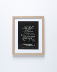 John 4:34-35 My Food, Harvest: Commissioning - Black&White (Natural) Tabletop