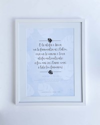 Lamentations 3:22-23: Samoan - Monstera II - blue (WHITE) A3