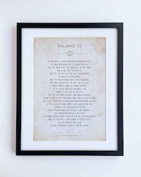 Psalms 23 - Samoan: The Lord is my shepherd CLASEC (Black) A3