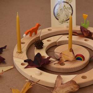 Celebration Rings: SPIRAL CELEBRATION RING / ADVENT SPIRAL ~ 24 HOLES ~ GRIMMS