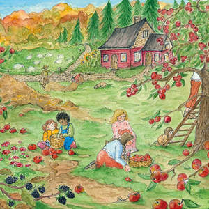 EENTJE VAN MARGO ~ RED COTTAGE AUTUMN SILHOUETTE ~ TOVERLUX