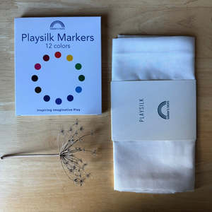 DIY PLAYSILK MARKERS + WHITE PLAYSILK ~ SARAH'S SILKS