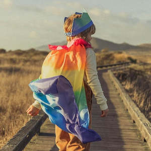 Silks: SILK CAPE ~ RAINBOW ~ SARAH'S SILKS