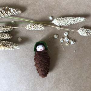 Waldorf Dolls 1: 40% OFF - PINE CONE BABY ~ HANGING DECORATION