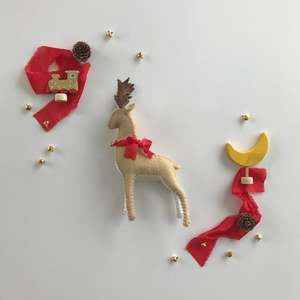 50% OFF - CHRISTMAS REINDEER MERINO FELT ~ FORAGED & FOUND