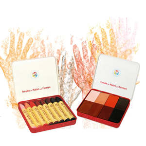 Crayons: STOCKMAR COLOURS OF THE WORLD ~ WAX BLOCK OR STICK CRAYONS - 8 TIN