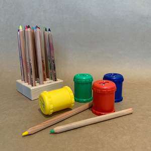 Pencils: DUAL LARGE PENCIL SHARPENER