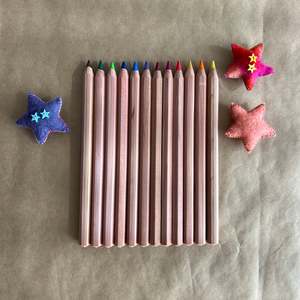 YORIK HEXAGONAL COLOUR PENCILS ~ 12